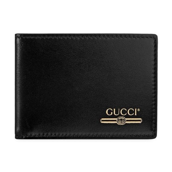 Gucci Mini Print Logo Leather Wallet w/ Coin pouch - Picture 2 of 10